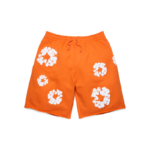 Cotton Wreath Sweat shorts Orange