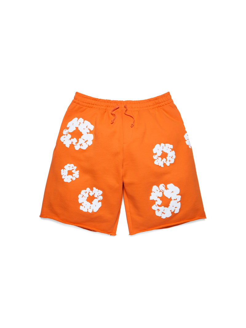 Cotton Wreath Sweat shorts Orange Cotton Wreath Sweat shorts Orange - Image 1