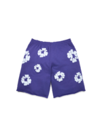 Cotton Wreath Sweat shorts Purple - Image 2