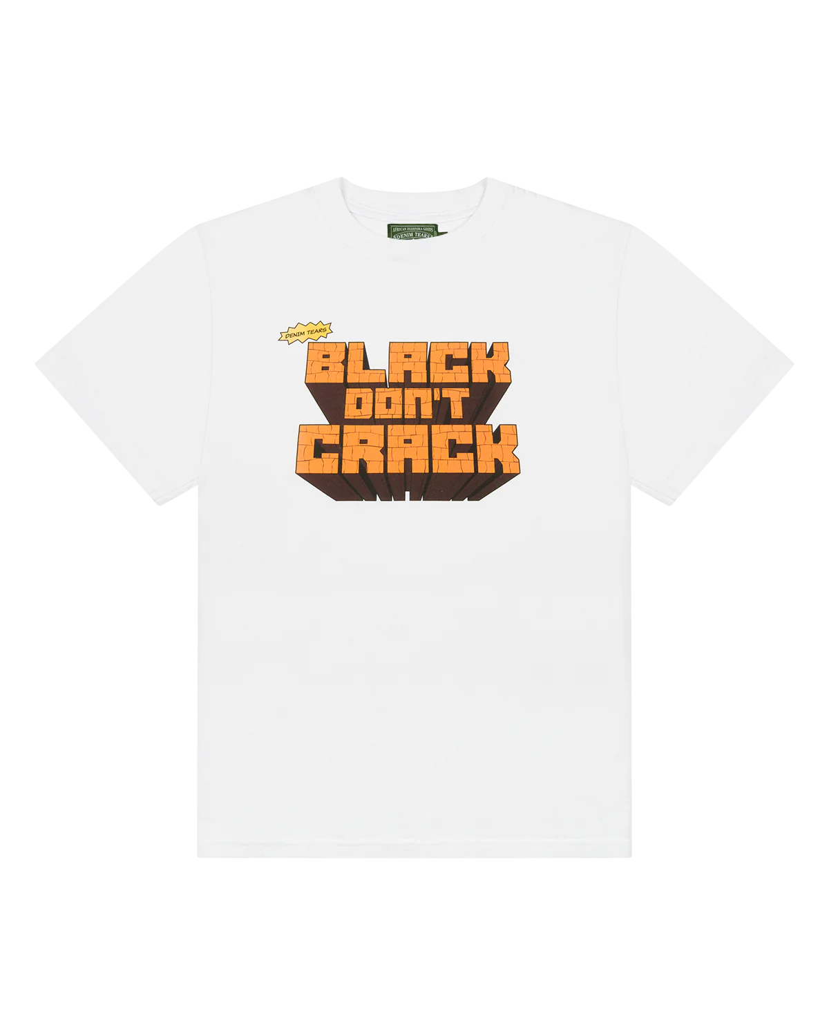 Denim Tears Black Do not Crack T-Shirt Denim Tears Black Do not Crack T-Shirt - Image 1