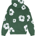 Denim Tears Cotton Wreath Green Hoodie - Image 2