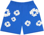 Denim Tears Cotton Wreath Sweatshorts 'Blue' - Image 2