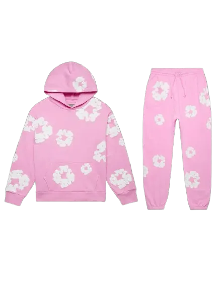 Denim Tears Cotton Wreath Sweatsuit Pink Denim Tears Cotton Wreath Sweatsuit Pink - Image 1